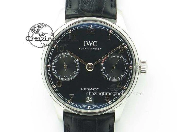 MIROTIME 0322 Sustainable Portuguese IW545408 White Dial ZF 1:1 Best Edition On Dark Blue Leather Strap 7335